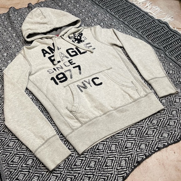 American Eagle Outfitters Classic Fit 1977 Logo Hoodie Men size S - Picture 4 of 10